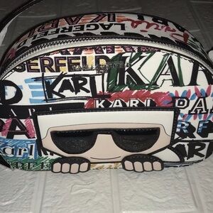 KARL LAGERFELD PARIS
Logo Faux Leather Crossbody Bag